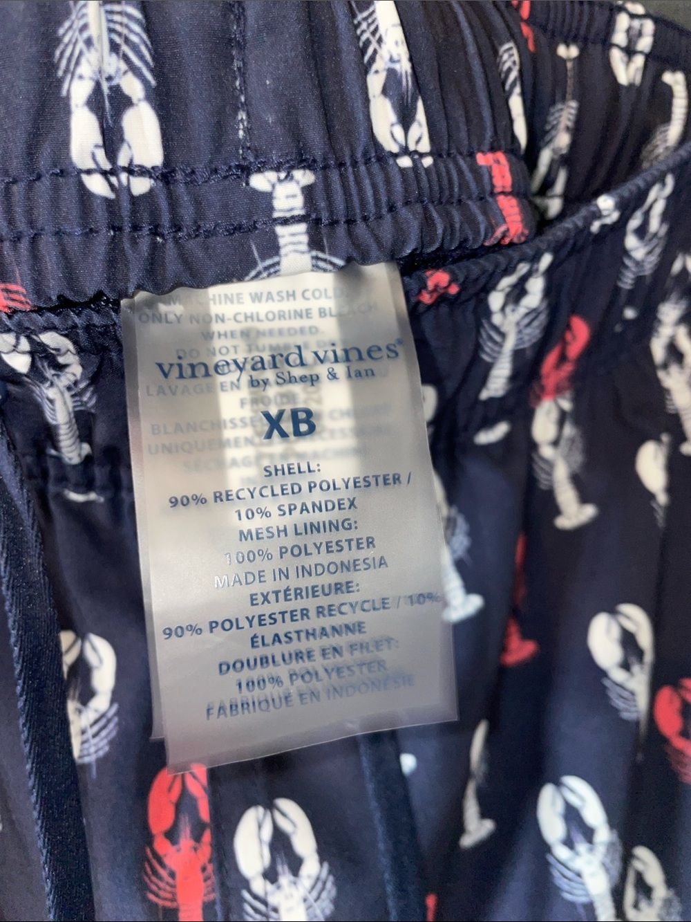 Vineyard Vines Men's UPF 50 Chappy Lobster Lined Swim Shorts, Size 1XB - Picture 6 of 11